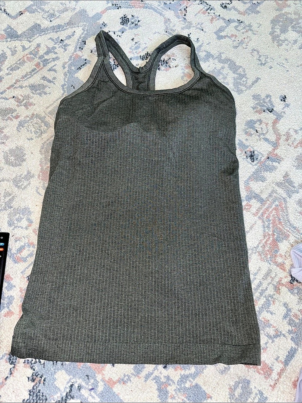 lululemon Ebb to Street Tank Gray Athletic Size 6